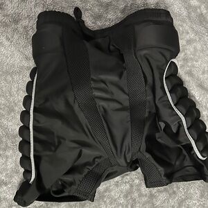 Black Padded Sports Shorts